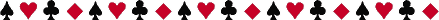 Spades Hearts Clubs Diamonds dividing line