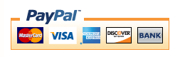 PayPal takes AmEx Visa MC Discover Echeck