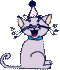 cat with wineglass button