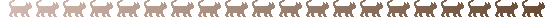 line of cats dividing line graphic