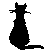 black cat silhouette