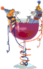Cats in Wine Glass button