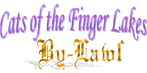 Cats of the Finger Lakes By-Laws